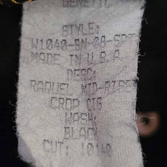 GENETIC DENIM The Raquel Cropped Cigarette Skinny Stretch Jeans Black Women's 29 - Picture 16 of 16